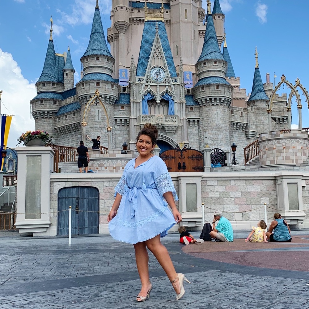 Blue boho dress - Picture 2 of 2